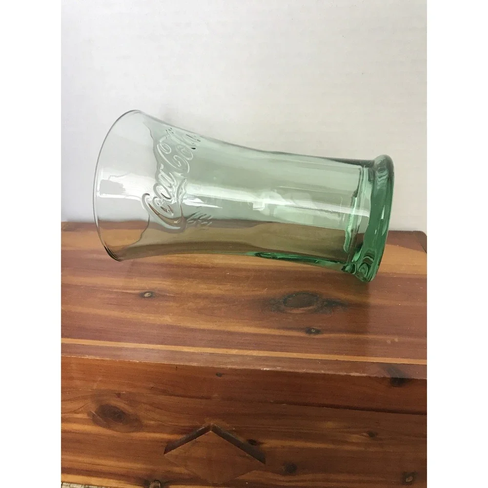 Vintage‎ Coca-Cola Georgia Green Glass 6 Inch Flared Tumbler Cup